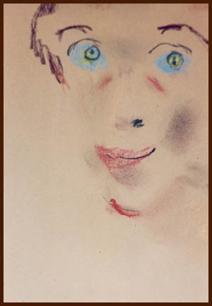 DAK self portrait with blue eyes
