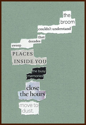 found poem © j.i. kleinberg ~ the broom